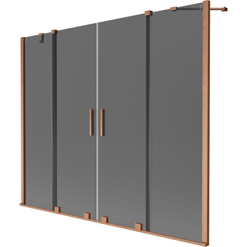 Parawan nawannowy Mexen Velar grafitowy 200x150 cm 2 szt.