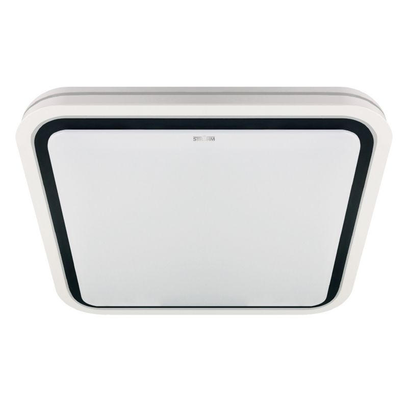 Plafon Struhm Laguna biało-czarny LED 48W 4100K 2500lm IP20 wym: 8 x 50,5 x 50,5 cm tworzywo sztuczne - 1 szt.