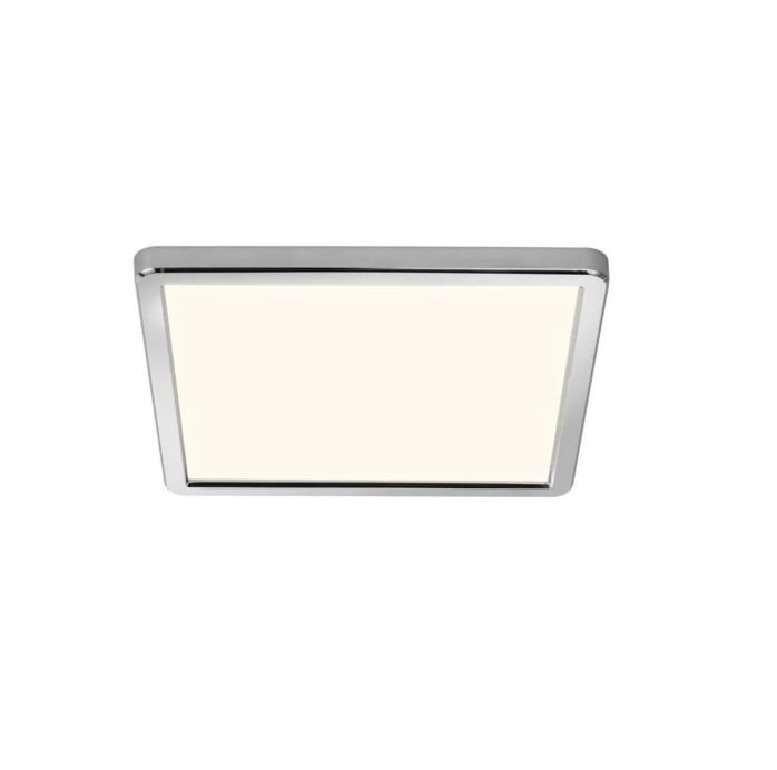 Plafon LED kwadratowy Nordlux Oja IP54 biały/chrom 14,5W 1 szt.