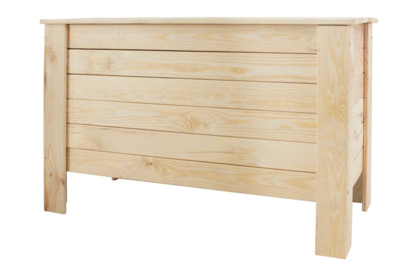 Skrzynia ogrodowa sosnowa MODO24 naturalne drewno z siedziskiem eko 1 szt.