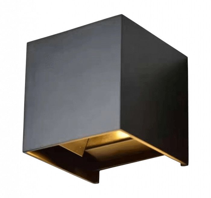 Kinkiet ścienny zewnętrzny Ecolight Kinkiety antracyt LED 7W 4000K 360lm IP65 wym: 10 x 10 x 10 cm aluminium - 1 szt.