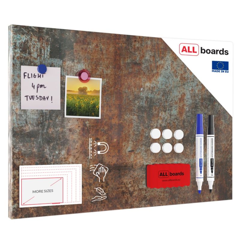 Tablica magnetyczna metalboards 60x40 cm ALLboards rdza 1 szt.