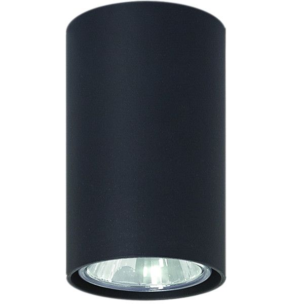 Spot sufitowy Lampex Simba czarny 1 x GU10 x 40W IP20 wym: 6 x 6 cm - 1 szt.