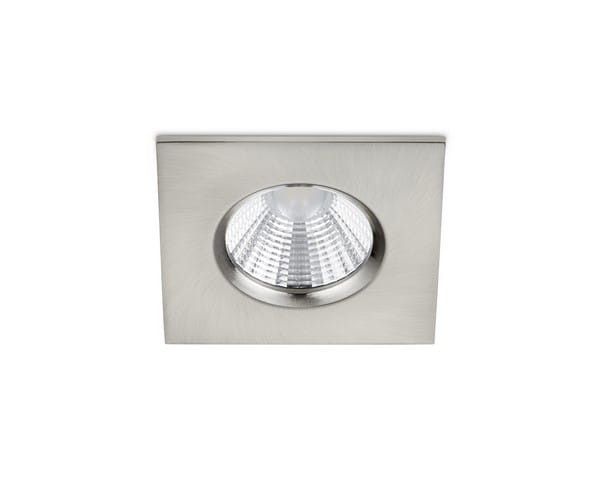 Oprawa sufitowa wpuszczana Trio Zagros łazienkowa srebrna LED 5.5W 3000K 345 lm IP65 wym: 5,4 x 8,5 cm kwadratowa - 1 szt.