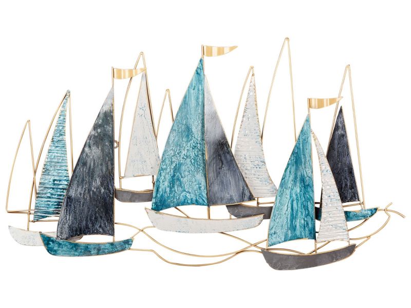 Dekoracja ścienna Bohrium Metal Niebieski 1 szt.