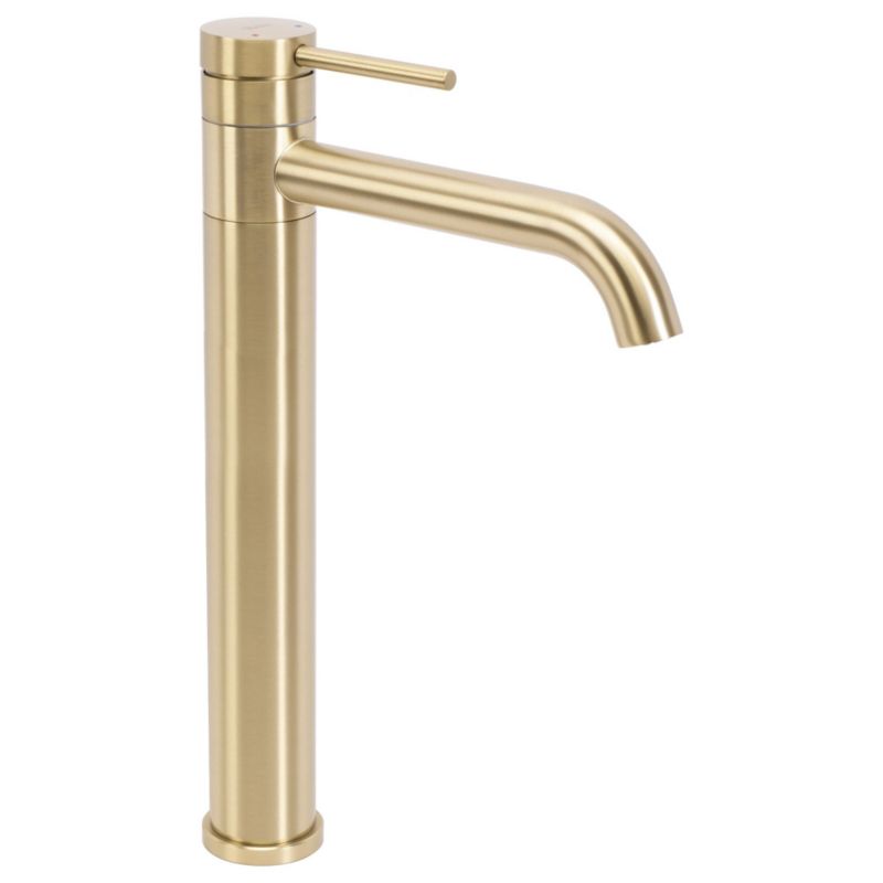 Bateria Umywalkowa Rea Lungis Wysoka Złoty Szczotkowany 16,5X5,2X34,5Cm 1 Szt