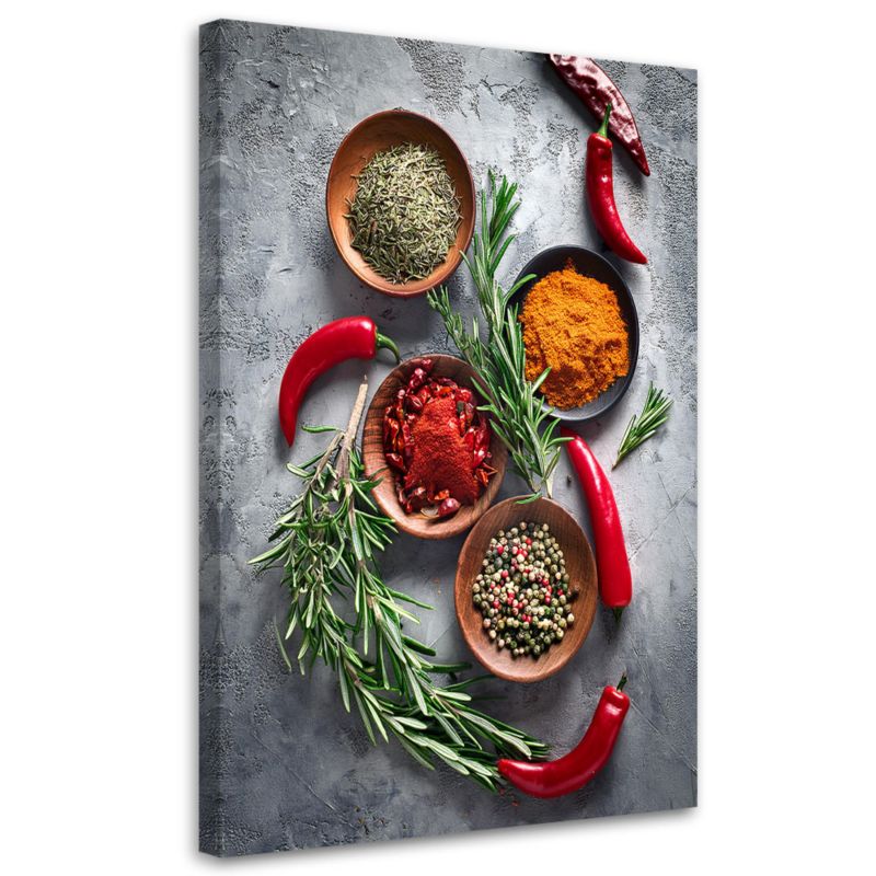 Obraz na płótnie Feeby Przyprawy Martwa Natura 40x60cm 1szt
