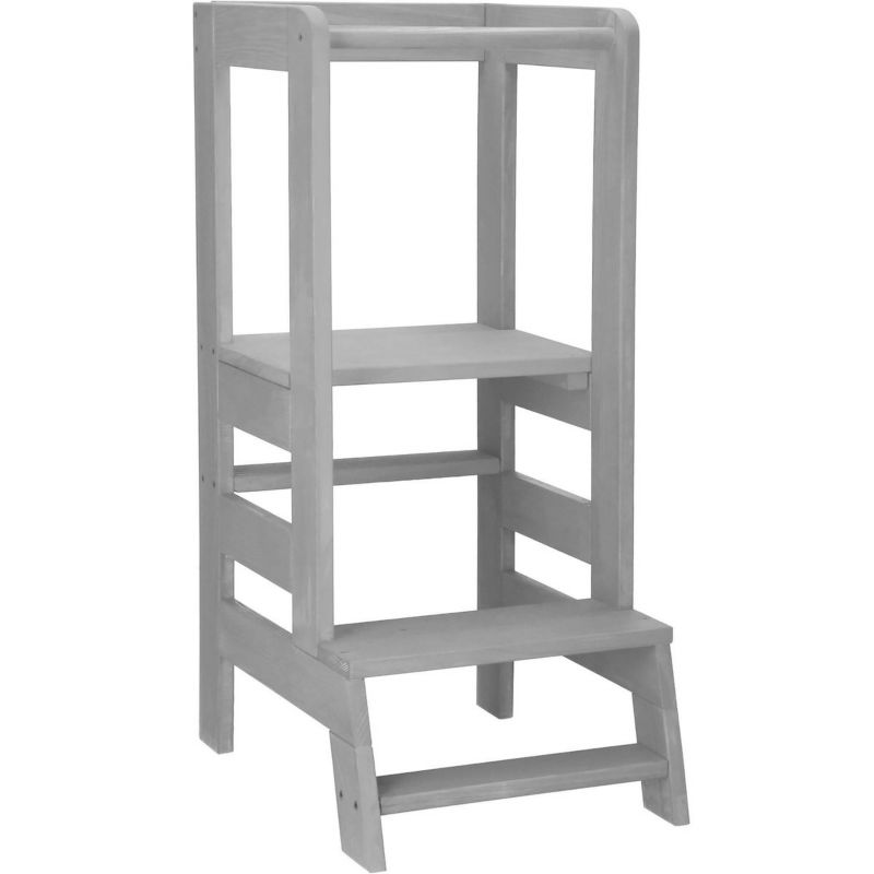 Pomocnik kuchenny Springos 90cm kitchen helper, podest dla dzieci szary 1 szt.