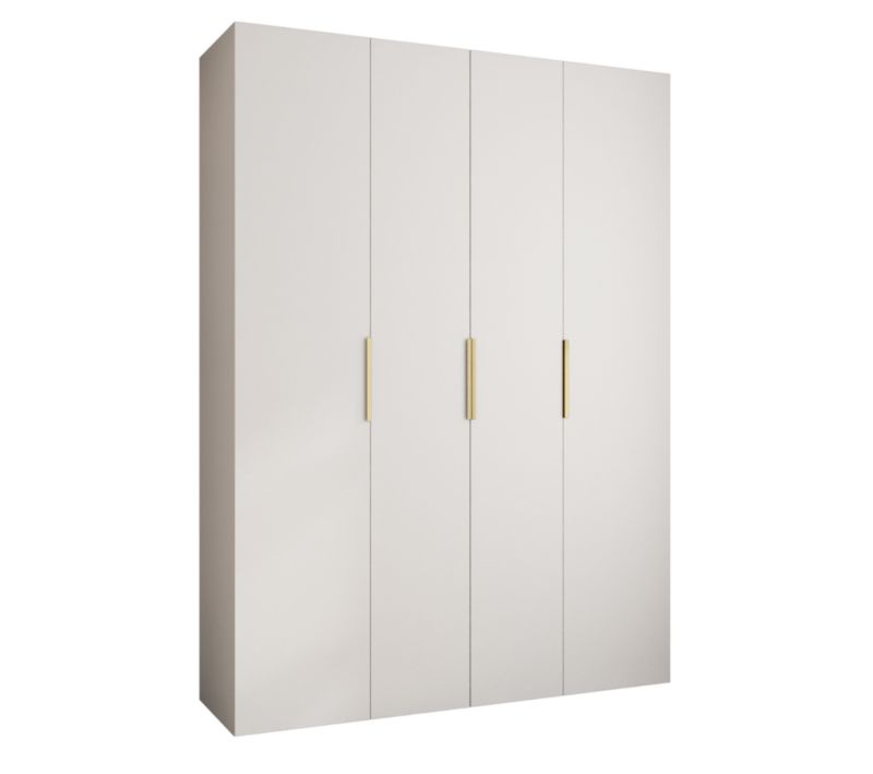 Szafa uchylna Garderoba COMO 4 180 (biały/złoty)