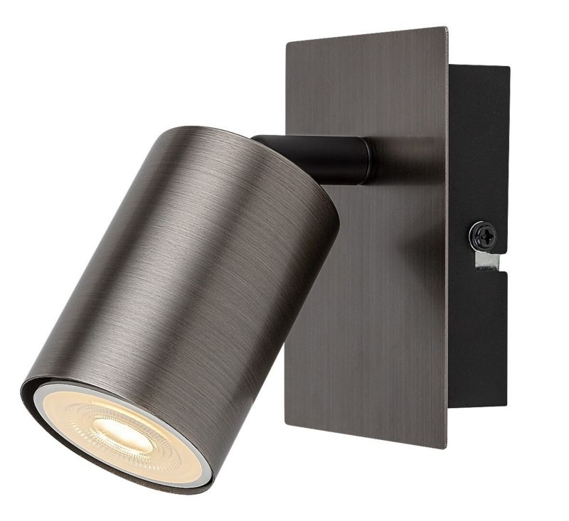 Spot Rabalux Gerhard armatnia szarość 1 x GU10 x IP20 wym: 11 x 9 x 14,5 cm - 1 szt.