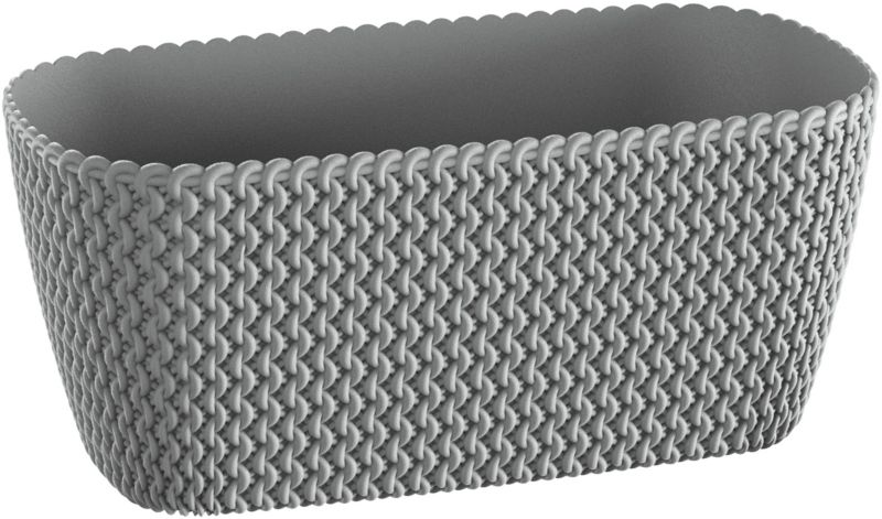 Doniczka Splofy Case 29,7 cm szary kamień