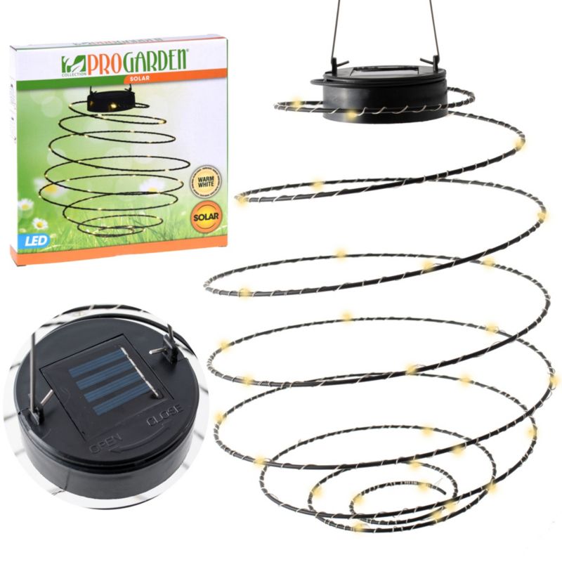 Lampki Solarne do ogrodu EDANTI 40 LED spirala 1 szt.