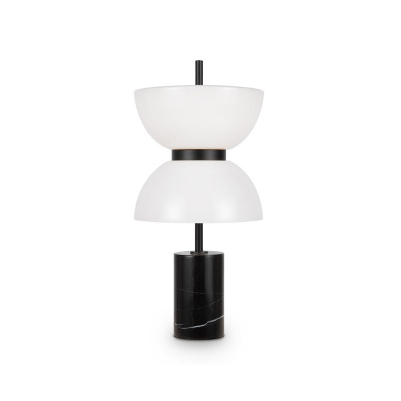 Lampa stołowa Maytoni Kyoto czarno-biała LED 11W 3000K 350lm IP20 wym: 46 x 22 x 22 cm metal - 1 szt.