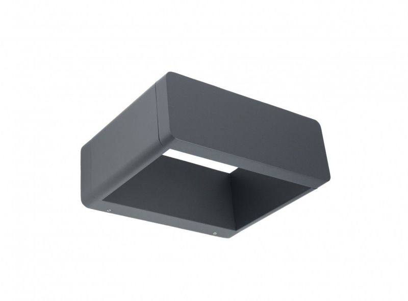 Kinkiet ścienny zewnętrzny SU-MA Form ciemnoszary LED 9W 4000K 386lm IP65 wym: 8,6 x 23 x 20 cm aluminium - 1 szt.