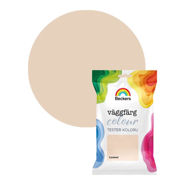 Tester farby kolorowej Beckers Vaggfarg Colour carmel 0,05 l