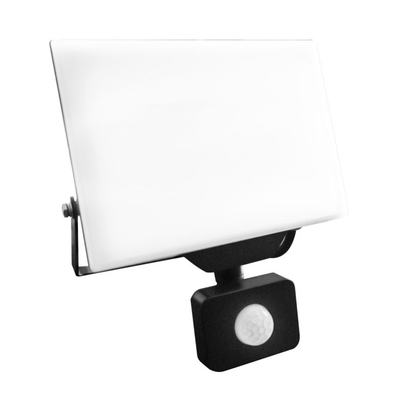 Naświetlacz LED MasterLED Ultron 30W IP65 4500K neutralna biel z czujnikiem PIR czarny 1 szt.