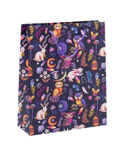 Torba Neopak Lux 26x10x32 brokat A4 Przyroda 12 szt.