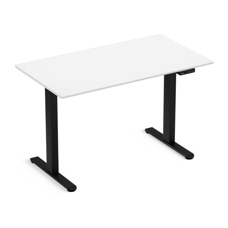 Biurko elektryczne regulowane LVNSystem Control Flex+ 120 cm czarny/biały 1 szt.