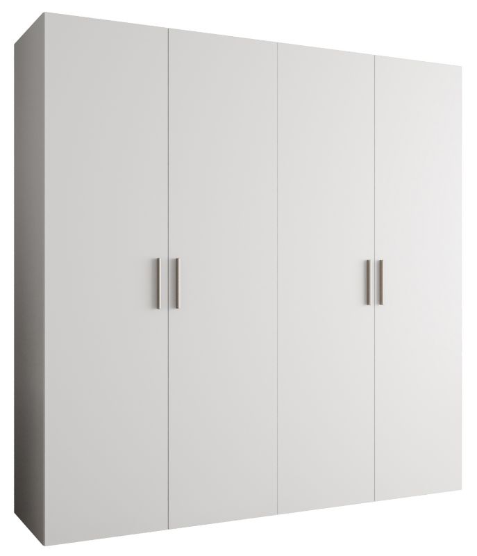 Szafa uchylna Abiks BARI 1 200 wys. 202 cm Biały + u. Srebrny 1 szt