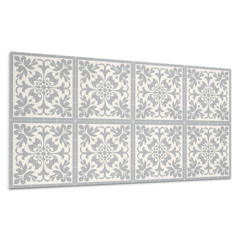 Panel samoprzylepny Wallfluent 100x50 cm Kwiatowy wzór na płytkach 1 szt.