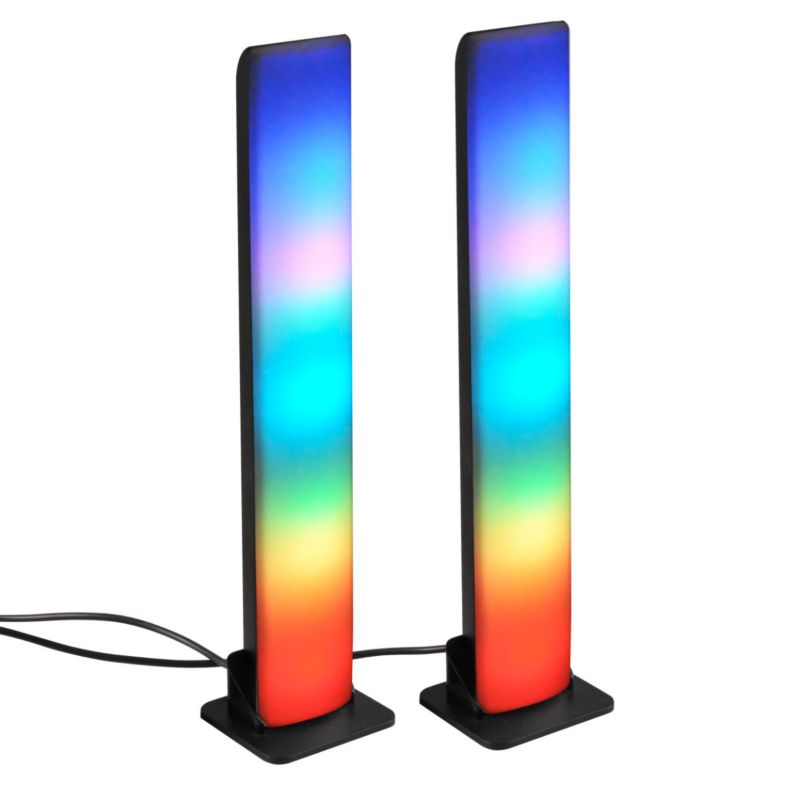 Lampka biurkowa Polux Gamer czarno-biała LED 5W IP20 wym: 28.7 x 6.5 x 6.5 cm tworzywo sztuczne - 1 szt.