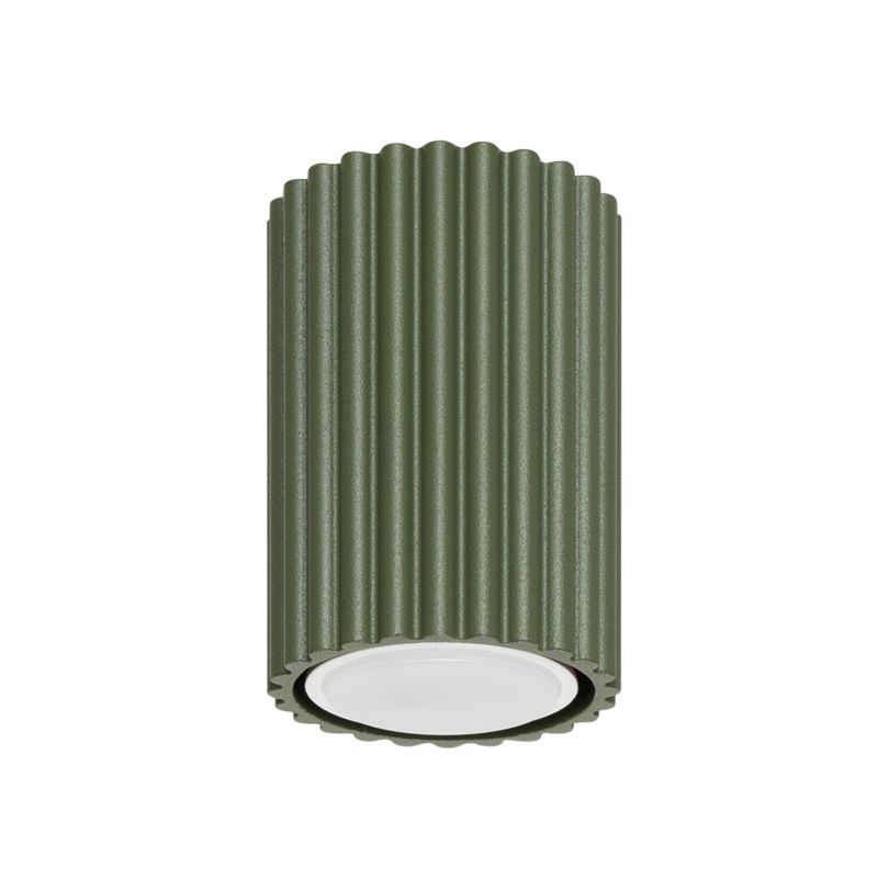 Reflektor spot Sollux Lighting Karbon zielony oliwkowy 1 x GU10 x IP20 wym: 10 x 6,5 x 6,5 cm - 1 szt.