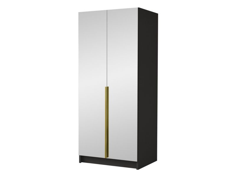 Szafa MIRJAN 24 z lustrem Bono III czarny/złoty 1 szt.