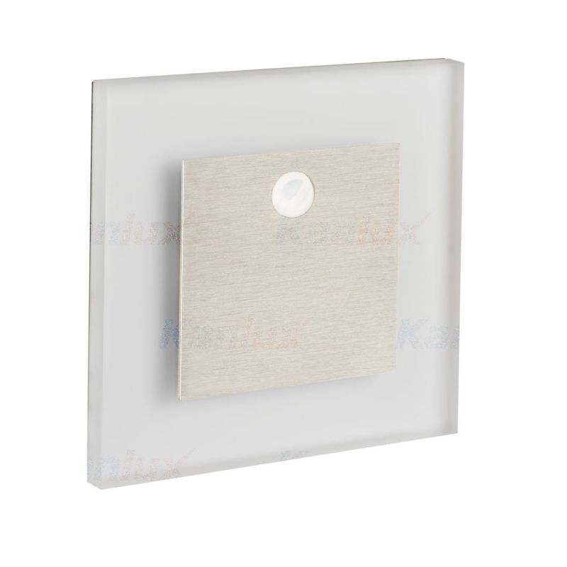 Oprawa oświetleniowa schodowa Kanlux Apus kremowa LED 0.8W 4000K 14lm czujnik ruchu IP20 wym: 7,5 x 2,3 cm kwadratowa - 1 szt.
