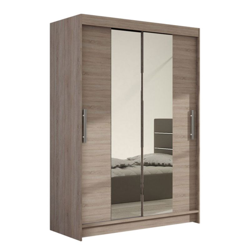 Szafa MIRJAN 24 z drzwiami przesuwnymi Miami II trufel/lustro 1 szt.