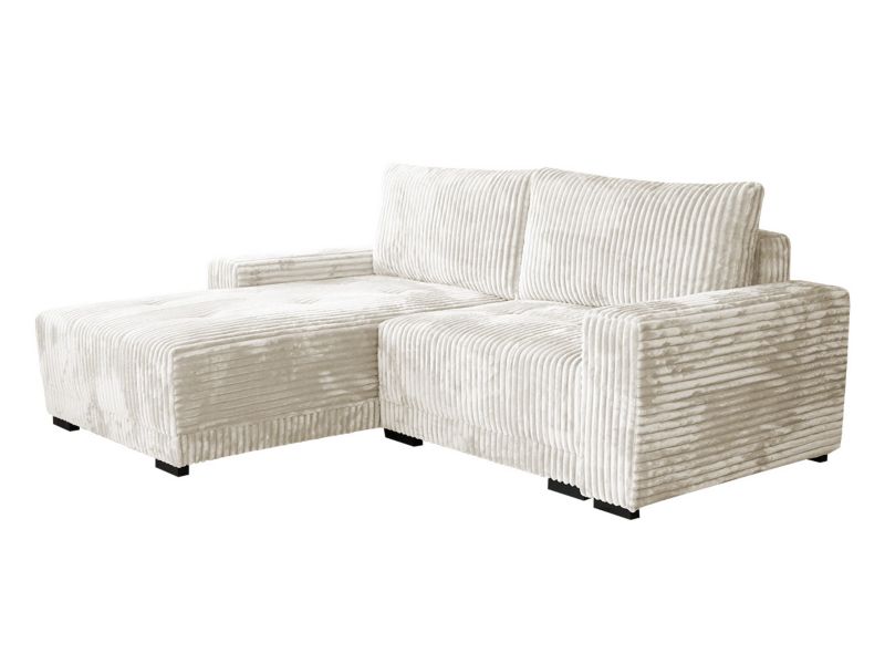 Narożnik z funkcją spania MIRJAN 24 Piano śmietankowy sztruks 1 szt.