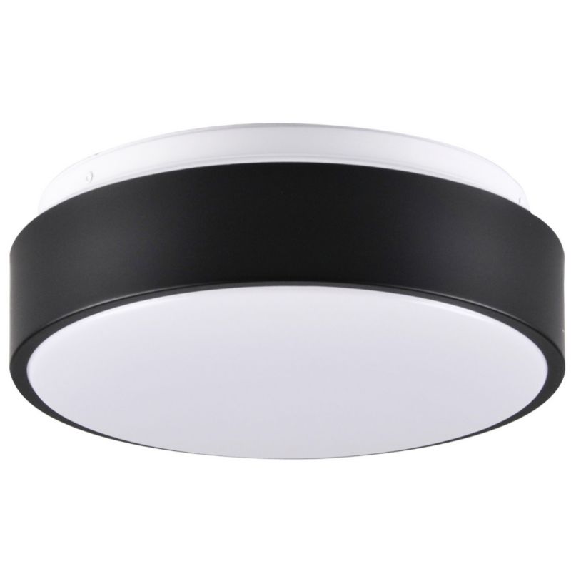 Plafon sufitowy lampa Polux Rene biało-czarny LED 15W 4000K 900lm IP44 wym: 10 x 28 x 28 cm tworzywo sztuczne - 1 szt.