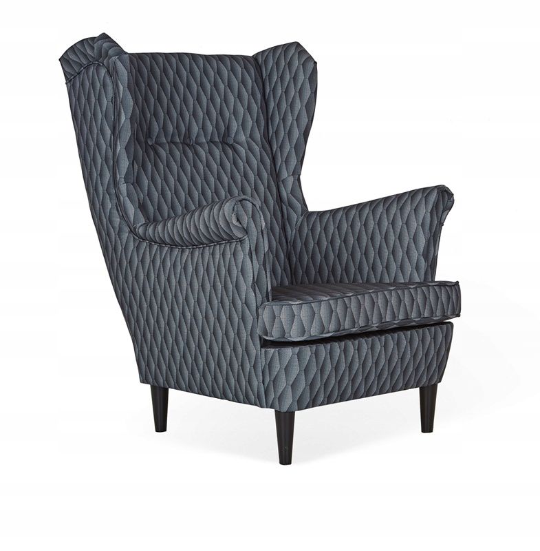 Fotel uszak do salonu Family Meble ARI PRINT szary 1szt