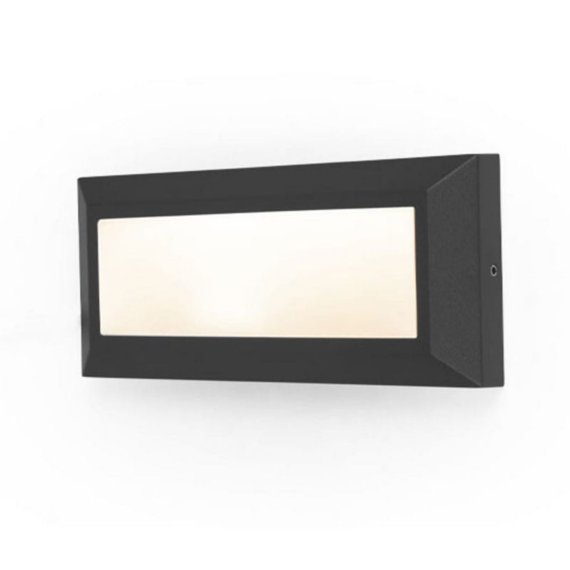 Kinkiet ścienny zewnętrzny Lutec Helena czarno-biały LED 11W 3000K 450lm IP54 wym: 10,1 x 23 x 3,2 cm aluminium - 1 szt.