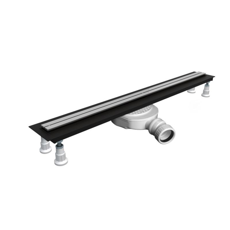 Odpływ liniowy Oltens Langan Slim 90cm, minimalistyczny design, anodowane aluminium, 1 szt.