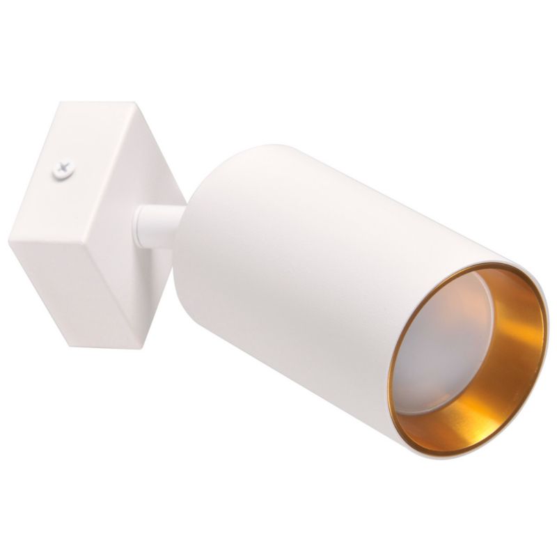 Kinkiet ścienny Polux Maribel biało-złoty 1 x GU10 x 10W IP20 wym: 16,5 x 6 x 6 cm - 1 szt.