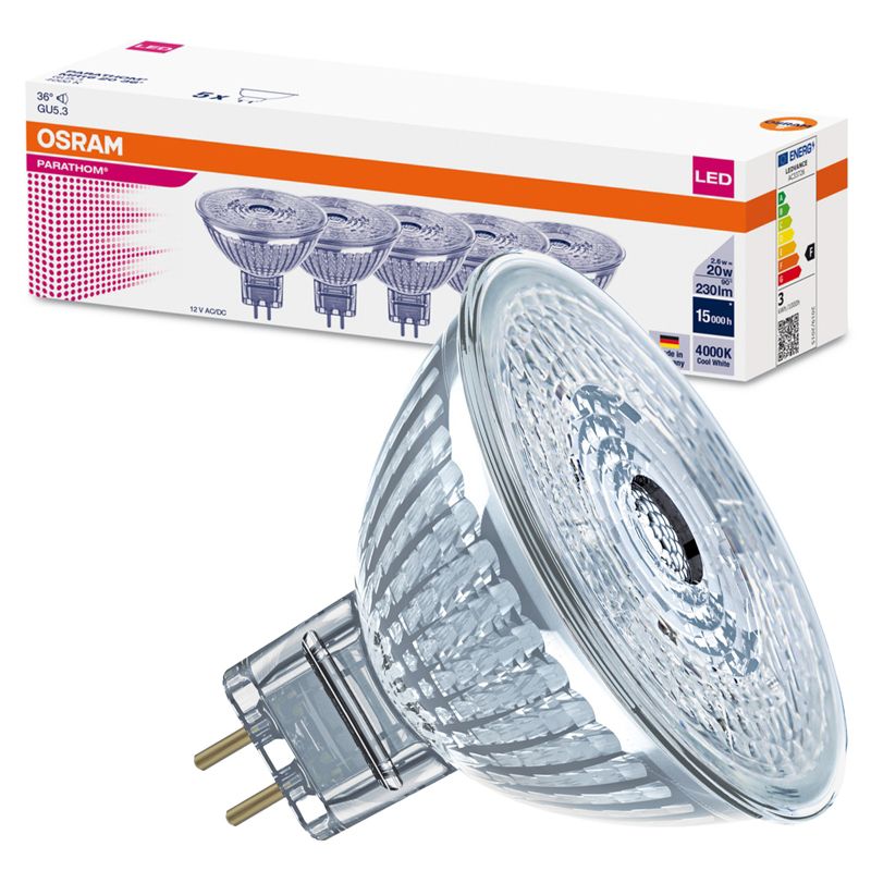 Żarówka LED Osram MR16 reflektor GU5.3 2.6W 230lm 4000K 36st 1 szt