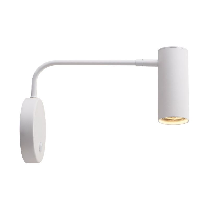 Kinkiet ścienny Zuma Line Tubo Wl biały 1 x GU10 x 50W IP20 wym: 24,6 x 37 cm - 1 szt.