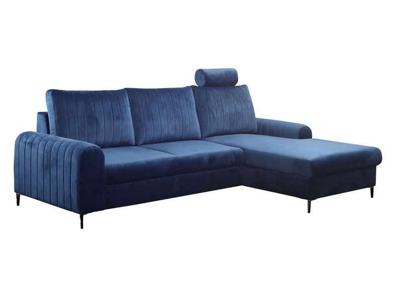 Narożnik z funkcją spania MIRJAN 24 Monaco prawy atramentowy 1 szt.