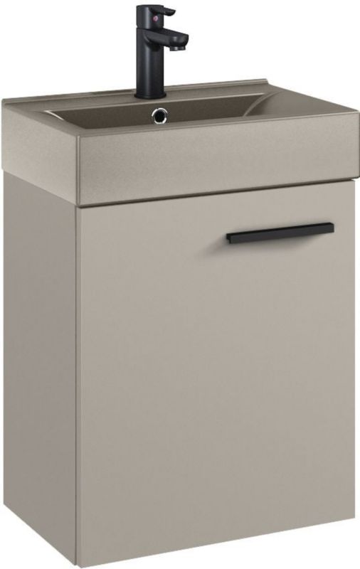 Szafka łazienkowa z umywalką Elita Tiny 45 cm Fume Matt, soft-close, 1 szt.