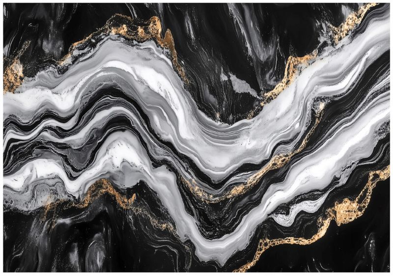 Tapeta Na Flizelinie Ścianę WALLARENA 250x175 cm Fototapeta Do Sypialni Salonu Kuchni Marmur Abstrakcja 1 szt.