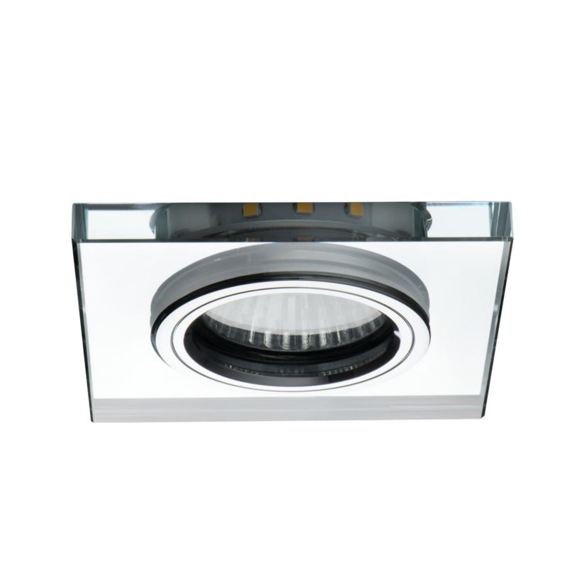 Oprawa sufitowa wpuszczana Kanlux Soren srebrna 2 x GU10 x 20W IP20 wym: 9 x 9 cm kwadratowa - 1 szt.