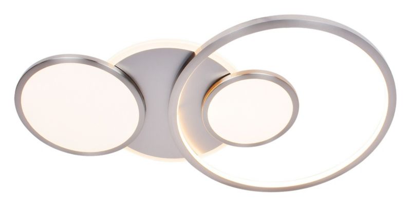 Lampa sufitowa wisząca Rabalux Fulvia chrom satynowany-biała wym: 6 x 66 x 40 cm wbudowany LED 50W 1 szt.