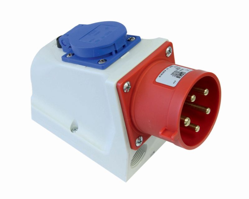 Gniazdo PCE Kombi 16 A 3P+Z+N + 2P+Z