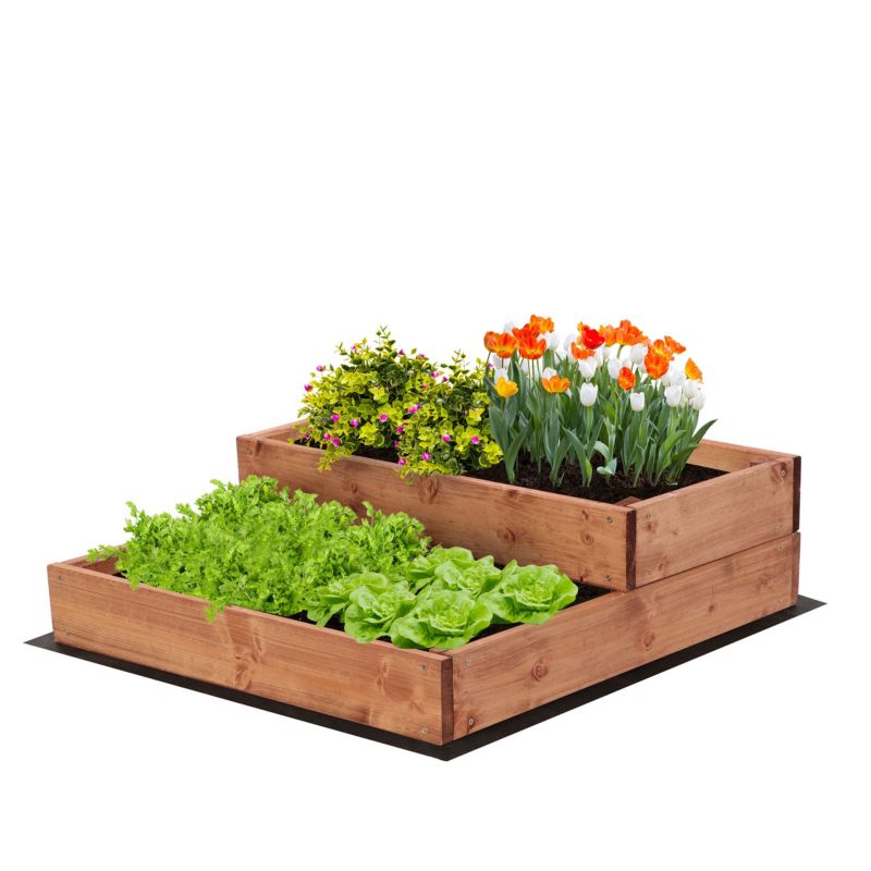 Skrzynia na warzywa MODO24 warzywnik 18x60x63 cm brązowa impregnacja 1 szt.