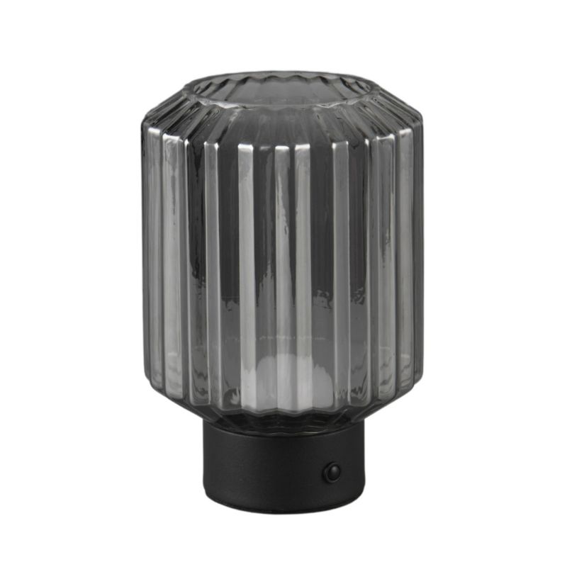 Lampa stołowa RL Lord czarna-dymiona LED 2W 3000K 100lm IP20 wym: 19.5 x 13 x 13 cm szkło - 1 szt.
