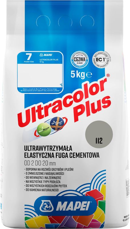 Fuga elastyczna Mapei Ultracolor Plus 112 tytanowa 5 kg