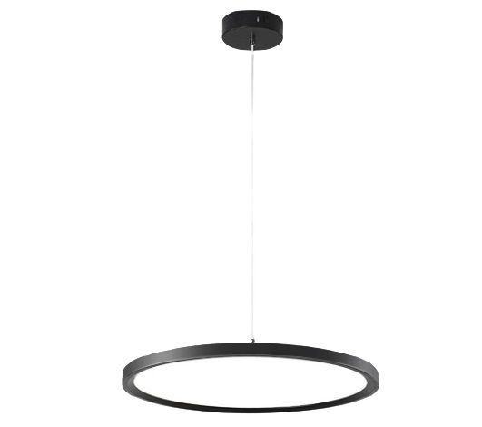 Lampa wisząca Abigali Disc czarna wym: 170 x 30 x 30 cm wbudowany LED 1 szt.