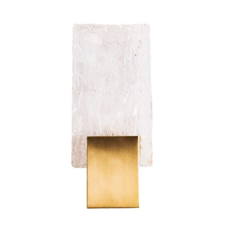 Kinkiet ścienny Maxlight Vetro złoty szczotkowany szkło kryształowe LED 3W 3000K 240lm IP20 wym: 30 x 13 x 5,5 cm - 1 szt.