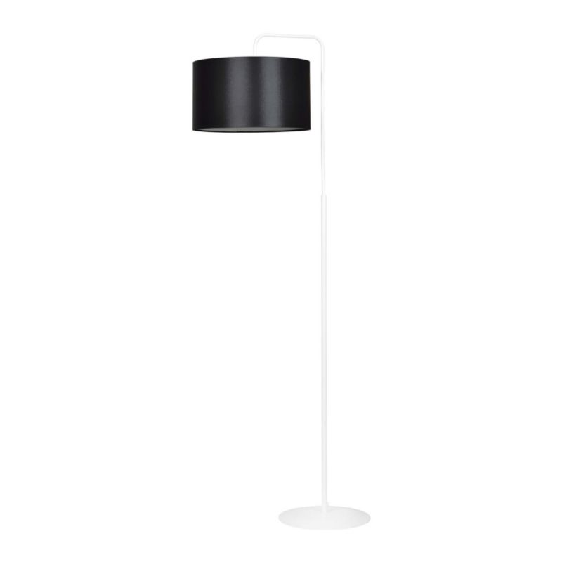 Lampa podłogowa stojąca Emibig Trapo biało-czarna 1 x E27 x 15W wym: 150 x 50 x 35 cm - 1 szt.