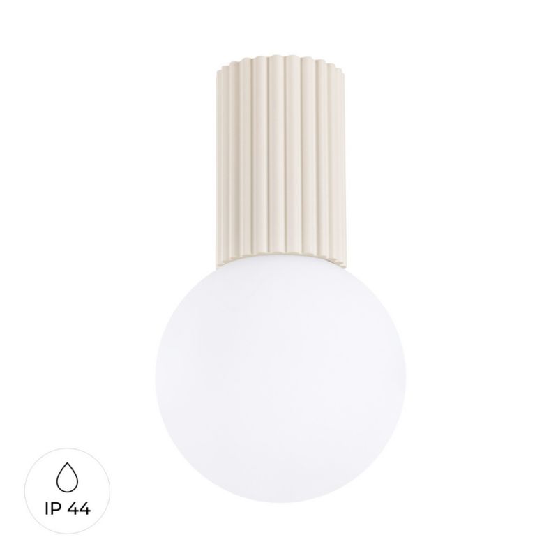Reflektor sufitowy Sollux Lighting Halo beżowo-biały do łazienki 1 x G9 x IP44 wym: 21 x 12 x 12 cm - 1 szt.